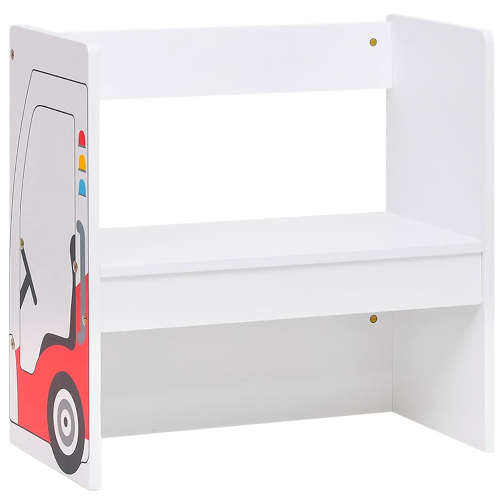 Set Tavolo e Sedia per Bambini 3 pz Design Auto Polizia in MDF 10405