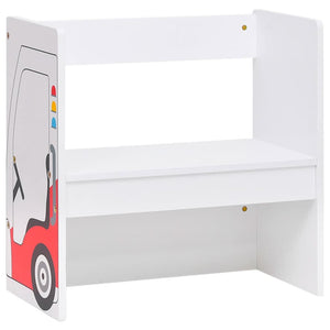 Set Tavolo e Sedia per Bambini 3 pz Design Auto Polizia in MDF 10405