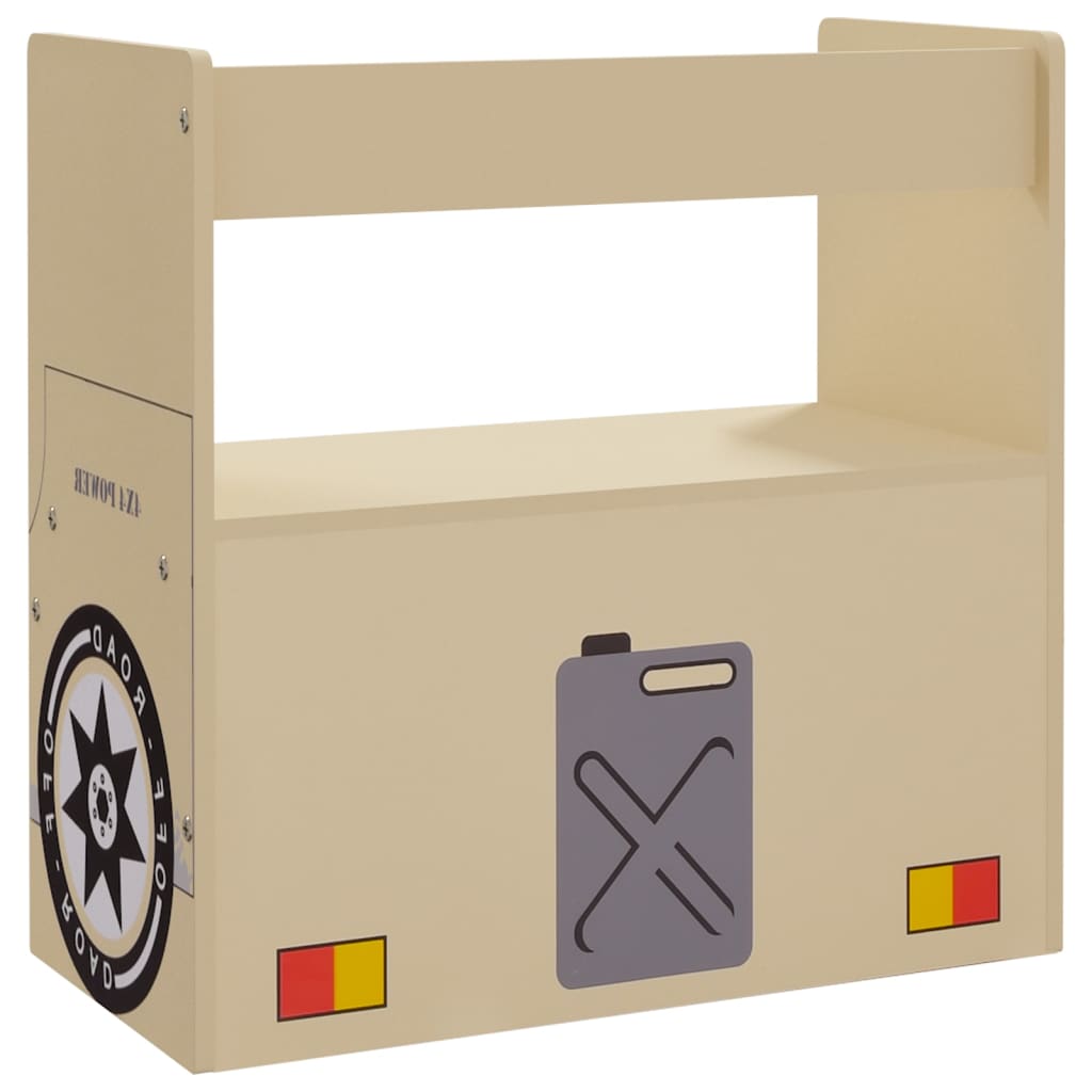 Set Tavolo e Sedia per Bambini 3 pz Auto Fuoristrada in MDF 10406