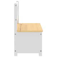 Cassapanca per Bambini Bianca e Beige 60x30x55 cm in MDF cod mxl 75885