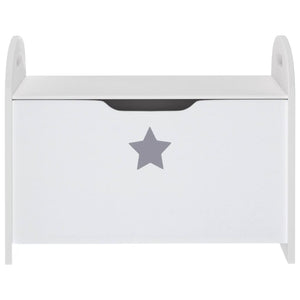 Cassapanca per Bambini Bianca 62x40x46,5 cm in MDF 10413