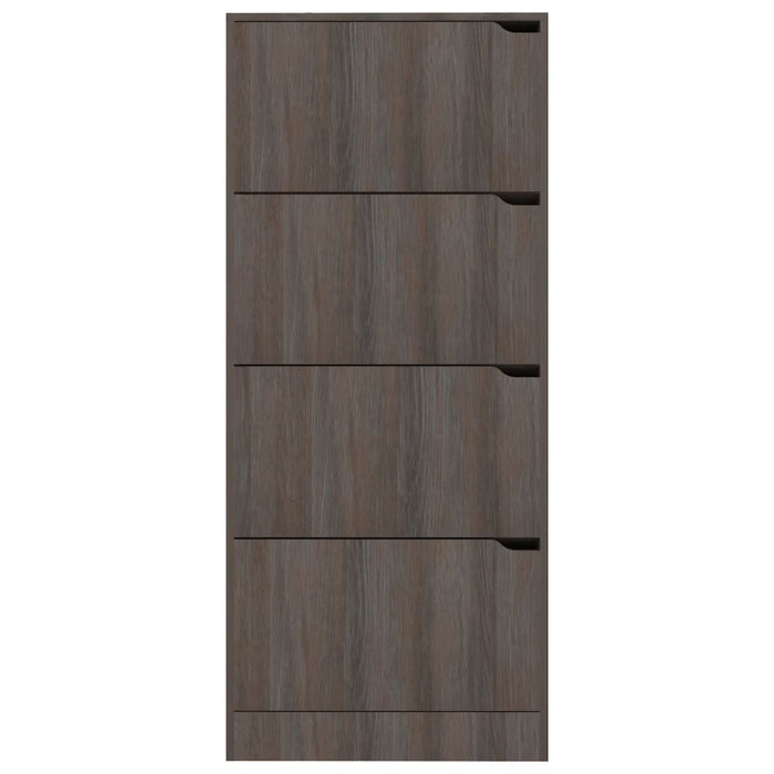 Scarpiera 4 Ante Grigio Rovere Sonoma 59x24x136cm Multistrato 338135