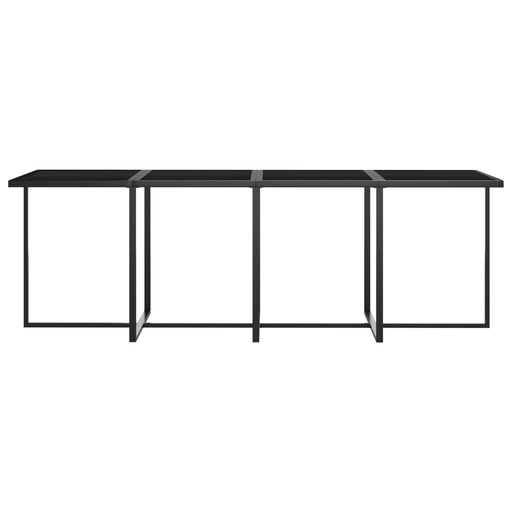 Set da Pranzo da Esterno 9 pz con Cuscini in Polyrattan Grigio 317186