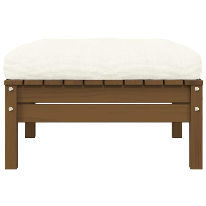 Divano da Giardino a 2 Posti con Cuscini Crema Massello di Pinocod mxl 118711