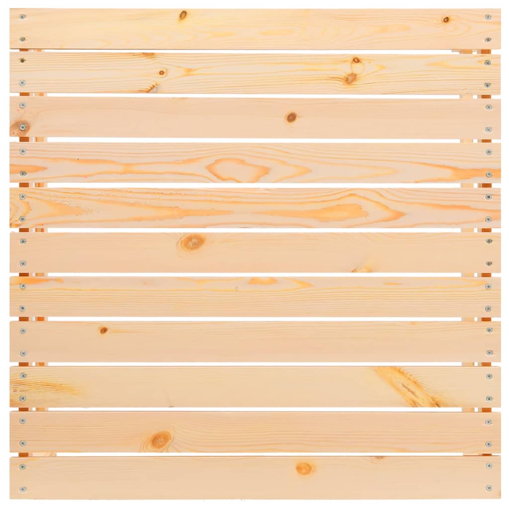 Set Divani da Giardino 3 pz con Cuscini Crema Massello di Pino 806682