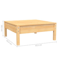 Set Divani da Giardino 3 pz con Cuscini Crema Massello di Pino 806682