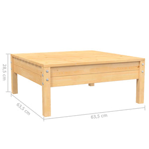 Set Divani da Giardino 3 pz con Cuscini Crema Massello di Pino 806682