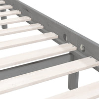 Giroletto in Legno Massello Grigio 75x190 cm Small Single 810044