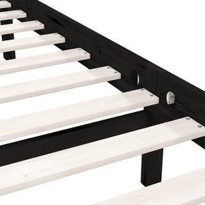 Giroletto in Legno Massello Nero 75x190 cm Small Single 810046