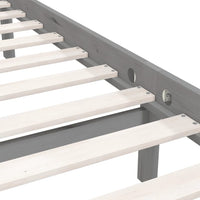 Giroletto Grigio in Legno Massello di Pino 135x190 cm Double 810059