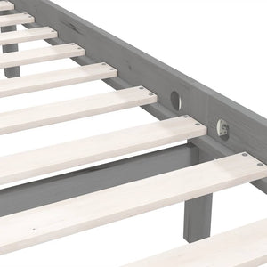 Giroletto Grigio in Legno Massello di Pino 160x200 cm 810094