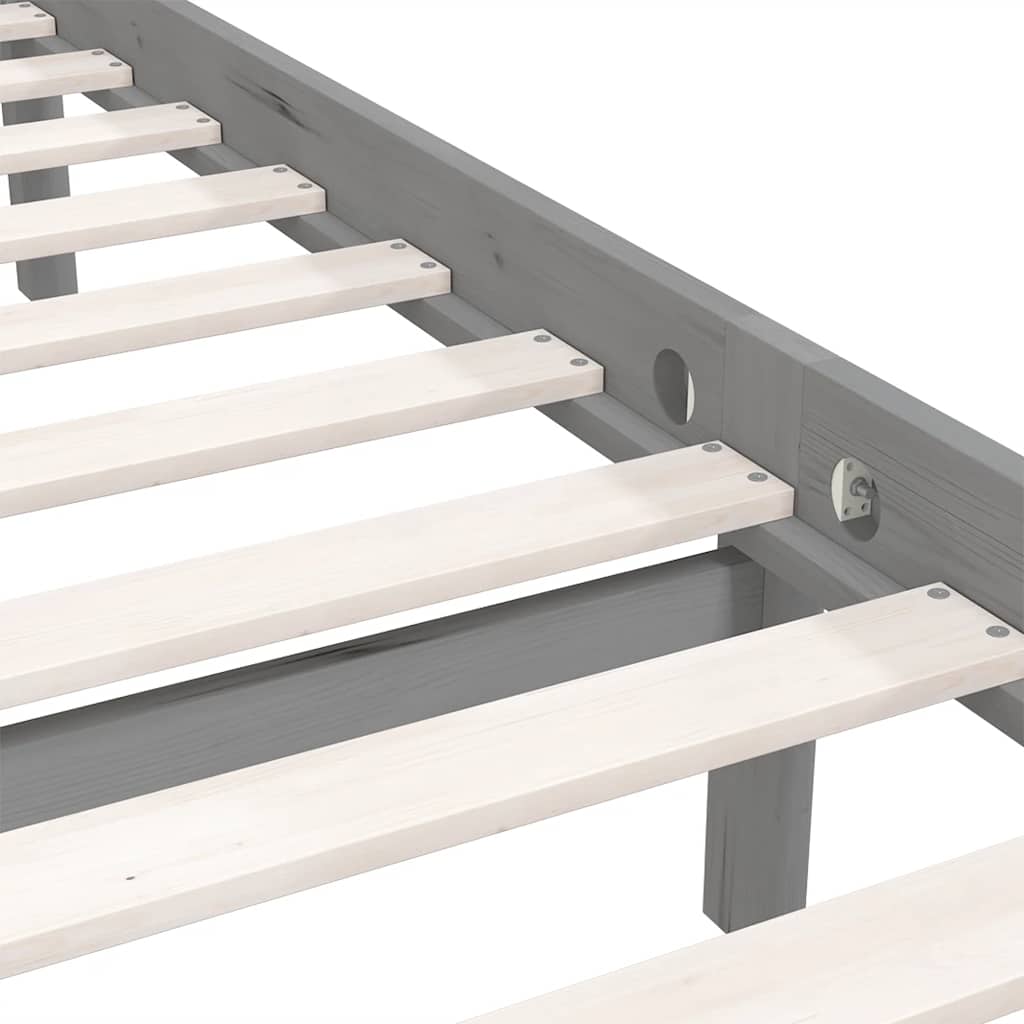 Giroletto Grigio in Legno Massello di Pino 200x200 cm 810104