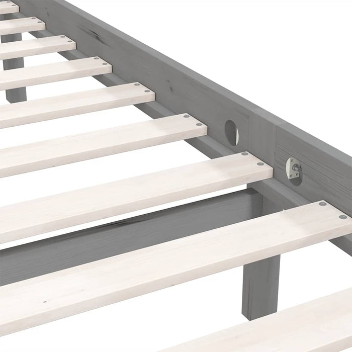 Giroletto Grigio in Legno Massello di Pino 200x200 cm 810104