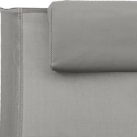 Sdraio sdraio prendisole lettino da giardino terrazza arredo da esterno 105,5 cm con cuscino in acciaio e Textilene grigio 02_0012549