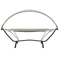 Lettino con Tettuccio Crema in Acciaio e Tessuto Oxford cod mxl 69429