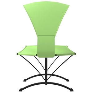 Lettino con Tettuccio Verde in Acciaio e Tessuto Oxford 317602