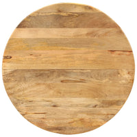 Tavolo da Pranzo Ø110x78cm in Legno Massello di Mango e Acciaio 338454