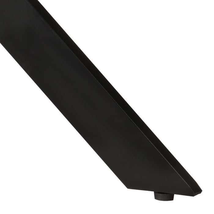 Tavolo da Pranzo Ø110x78cm in Legno Massello di Mango e Acciaio 338454