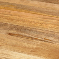 Tavolo da Pranzo Ø110x78cm in Legno Massello di Mango e Acciaio 338454