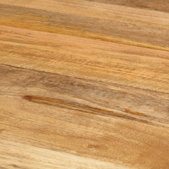 Tavolo da Pranzo Ø110x78cm in Legno Massello di Mango e Acciaio 338454