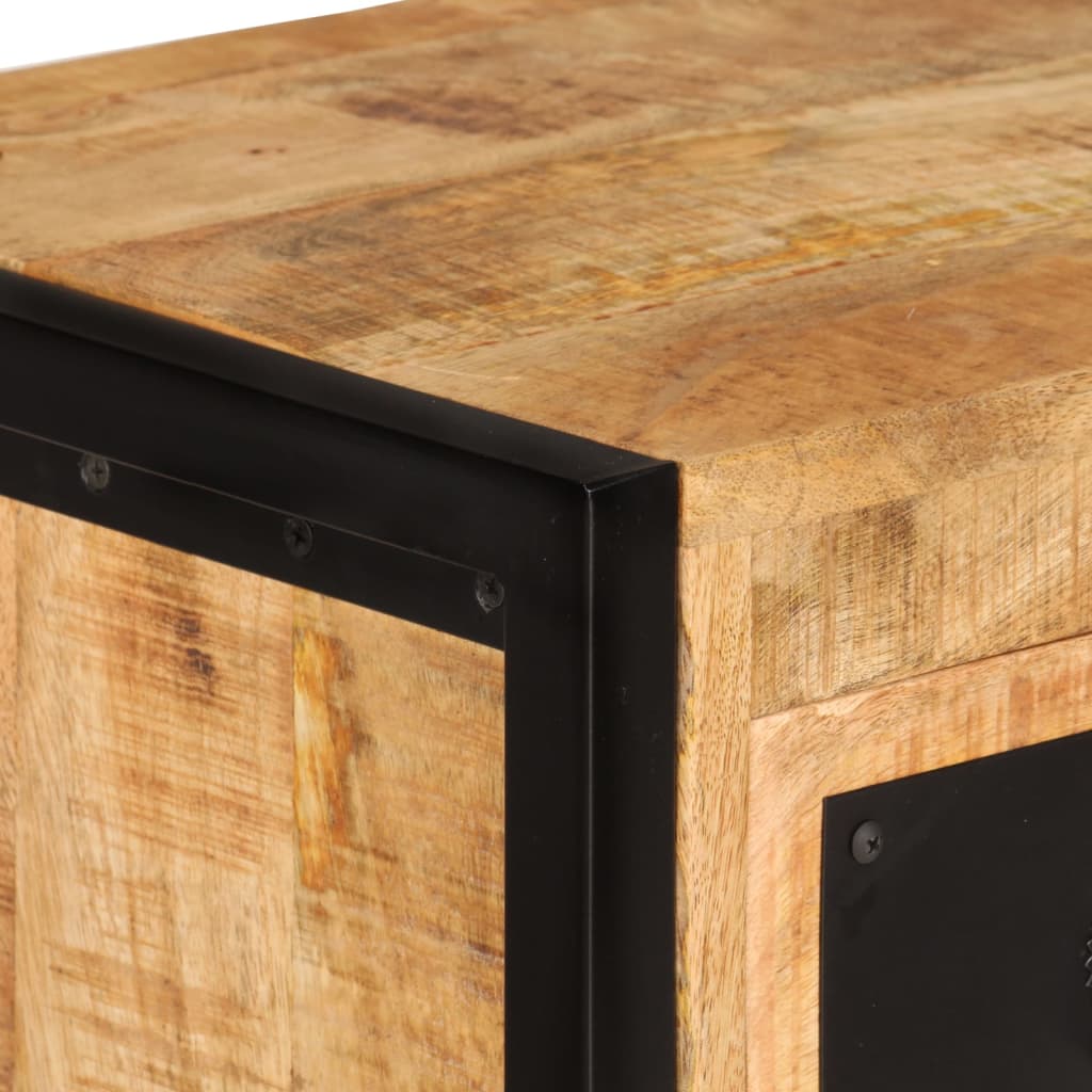 Portabottiglie per 16 Bottiglie in Legno Massello di Mango 338464