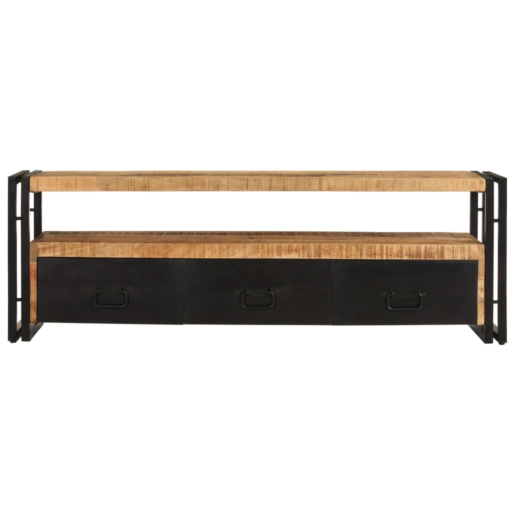 Mobile Porta TV-Mobile per TV-Credenza TV 120x30x40 cm in Legno Massello di Mango 974740
