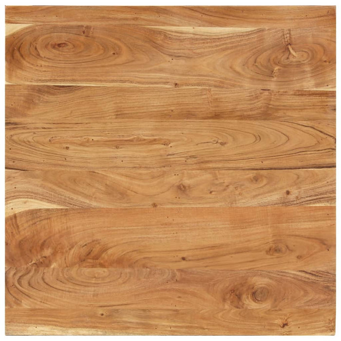 Tavolino da Salotto 80x80x40 cm in Legno Massello di Acacia