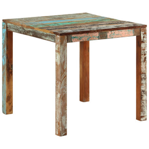 Tavolo da Pranzo 82x80x76 cm in Legno Massello di Recupero 337267