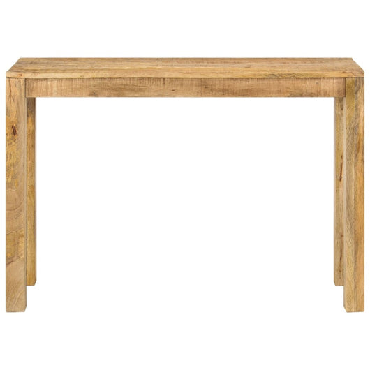 Tavolo Consolle 110x35x76 cm in Legno Massello di Mango Grezzo