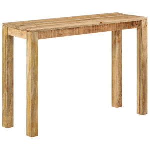 Tavolo Consolle 110x35x76 cm in Legno Massello di Mango Grezzo 337270