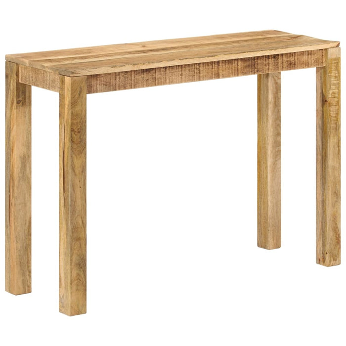 Tavolo Consolle 110x35x76 cm in Legno Massello di Mango Grezzo