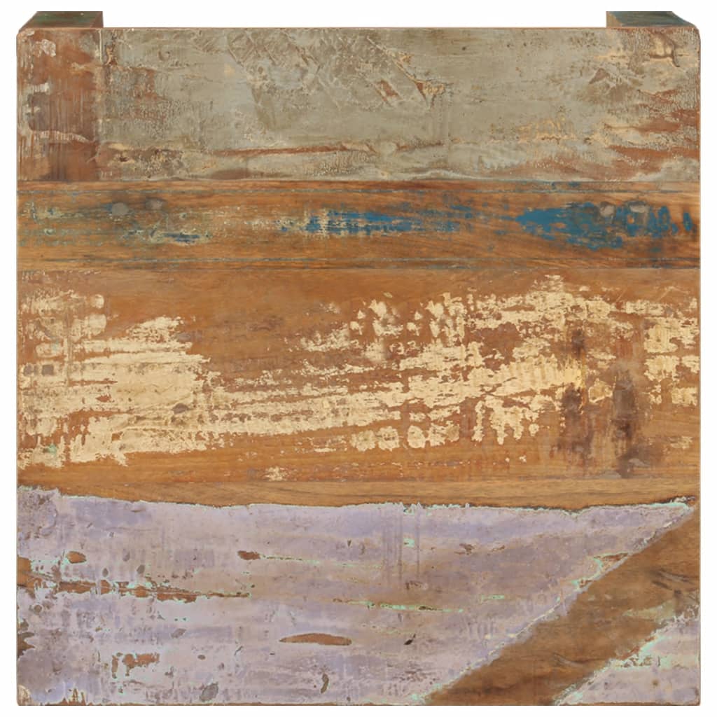 Tavolino da Salotto 60x60x35 cm in Legno Massello di Recupero cod mxl 23889