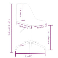 Sedia da Ufficio Girevole Grigio Chiaro in PP 338293