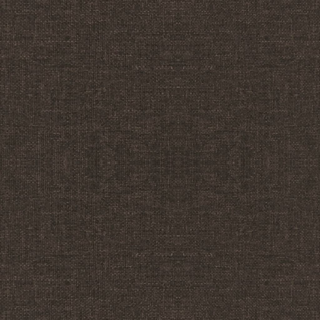 Sedie da Pranzo Girevoli 4 pz Marrone Scuro in Tessuto 338325