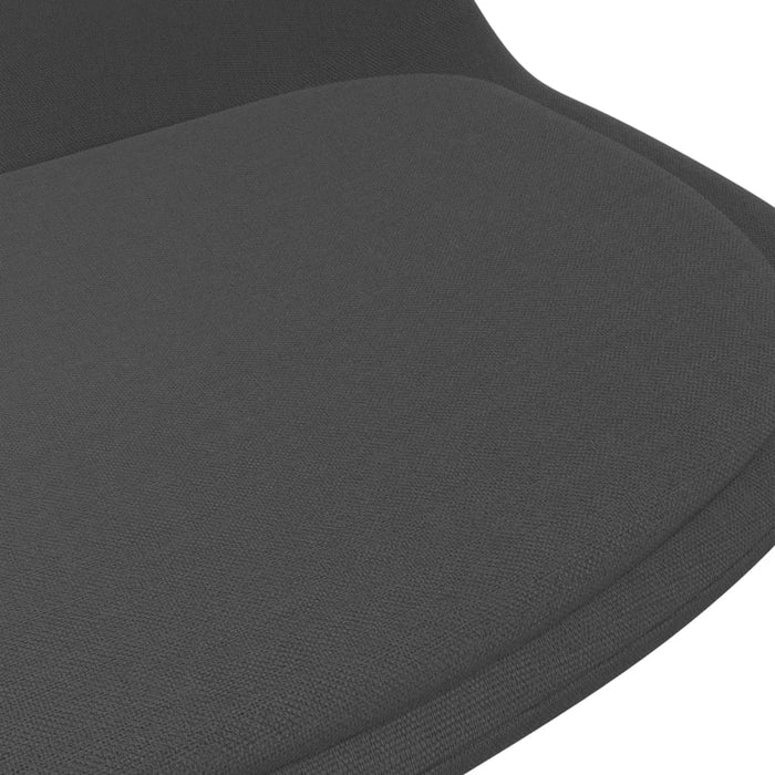 Sedie da Pranzo Girevoli 2 pz Grigio Scuro in Tessuto 338361