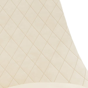 Sedie da Pranzo Girevoli 4 pz Crema in Velluto 338389