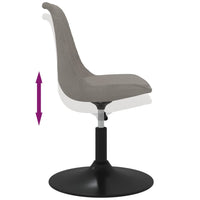 Sedie da Pranzo Girevoli 4 pz Grigio Chiaro in Velluto cod mxl 29217