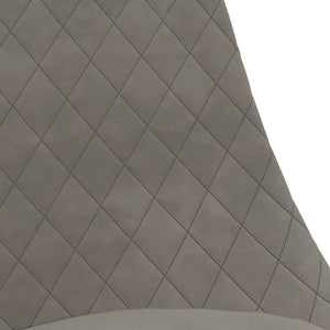 Sedie da Pranzo Girevoli 4 pz Grigio Chiaro in Velluto 338391