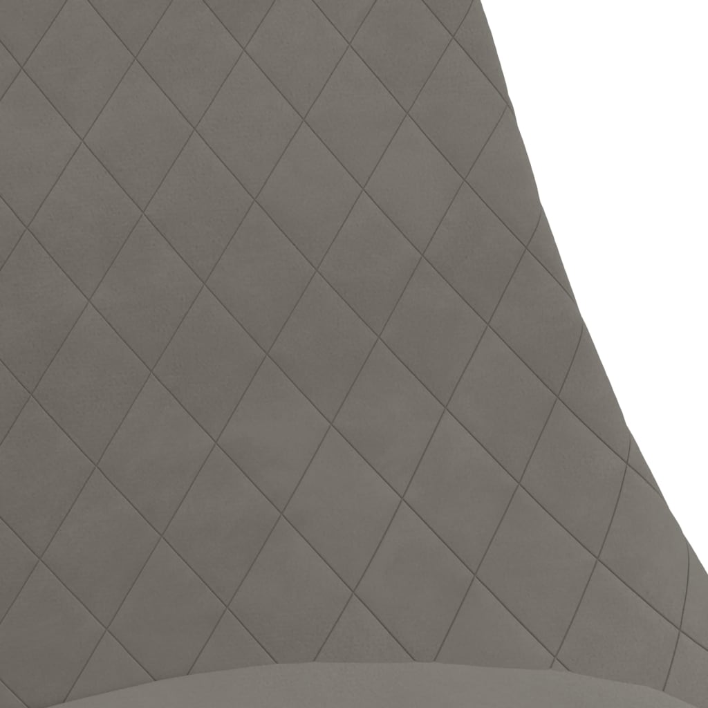 Sedie da Pranzo Girevoli 2 pz Grigio Chiaro in Tessuto 338403