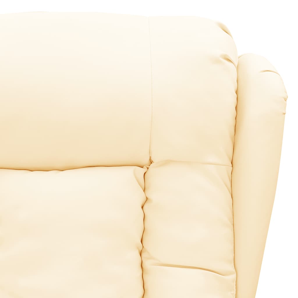 Poltrona Massaggiante Crema in Similpelle 339078