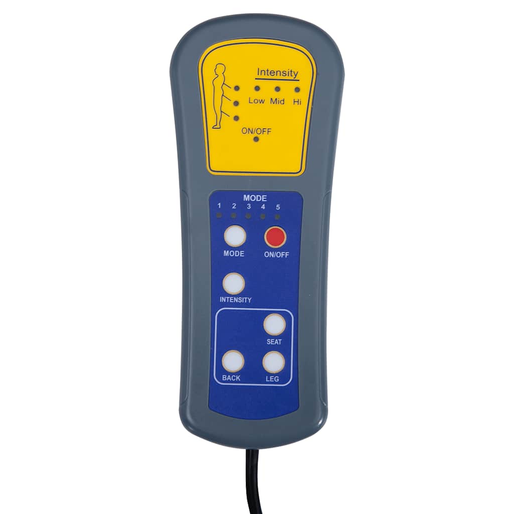 Poltrona Massaggiante Grigia in Similpelle 339079