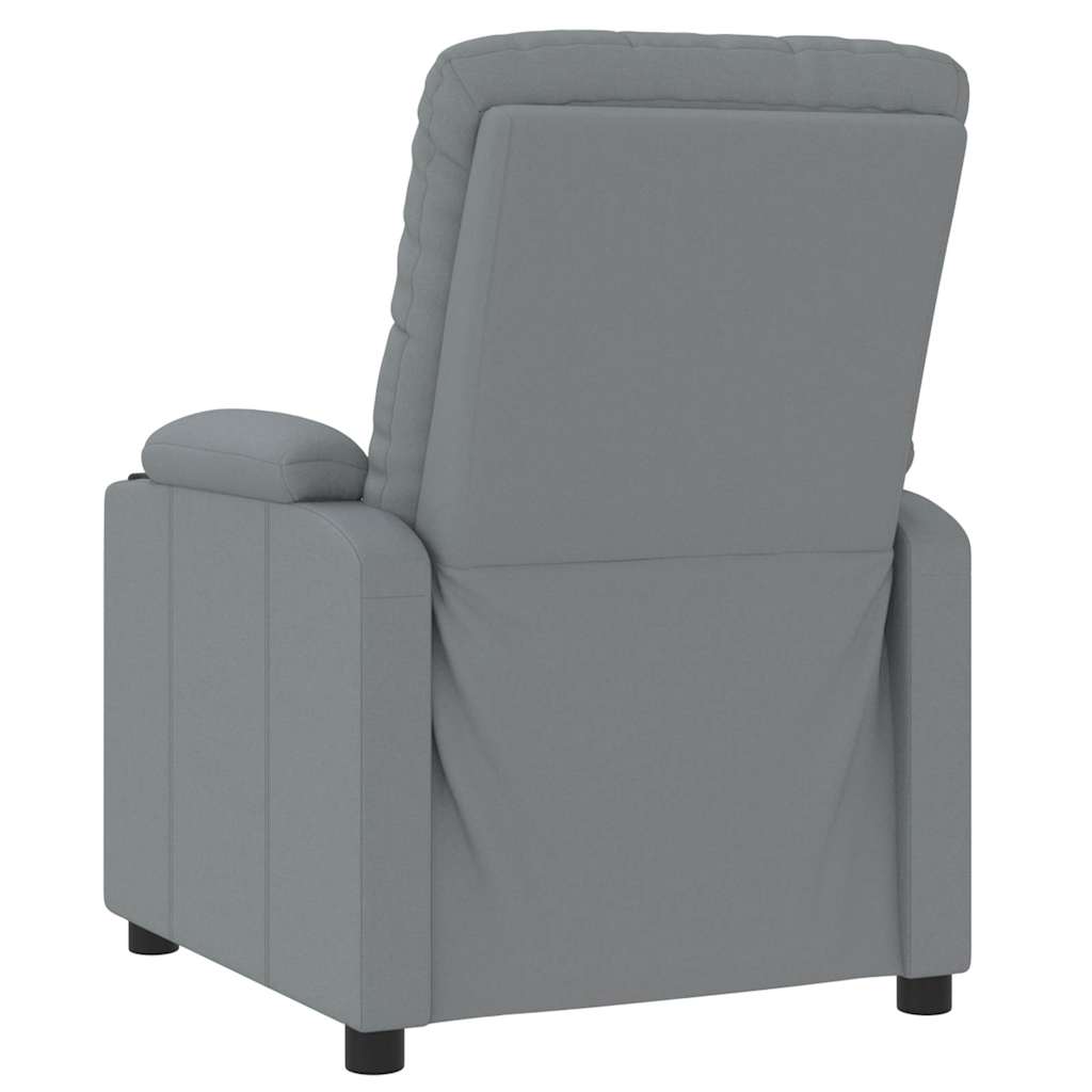 Poltrona Reclinabile Grigio Chiaro in Tessuto cod mxl 9860