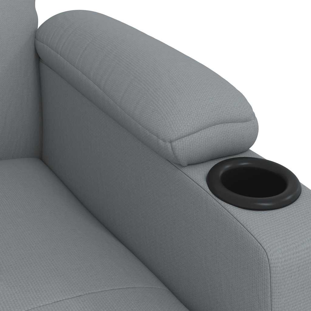 Poltrona Reclinabile Grigio Chiaro in Tessuto cod mxl 9860
