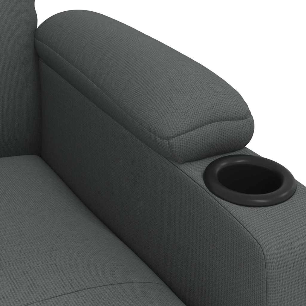 Poltrona Reclinabile Grigio Scuro in Tessuto cod mxl 43298