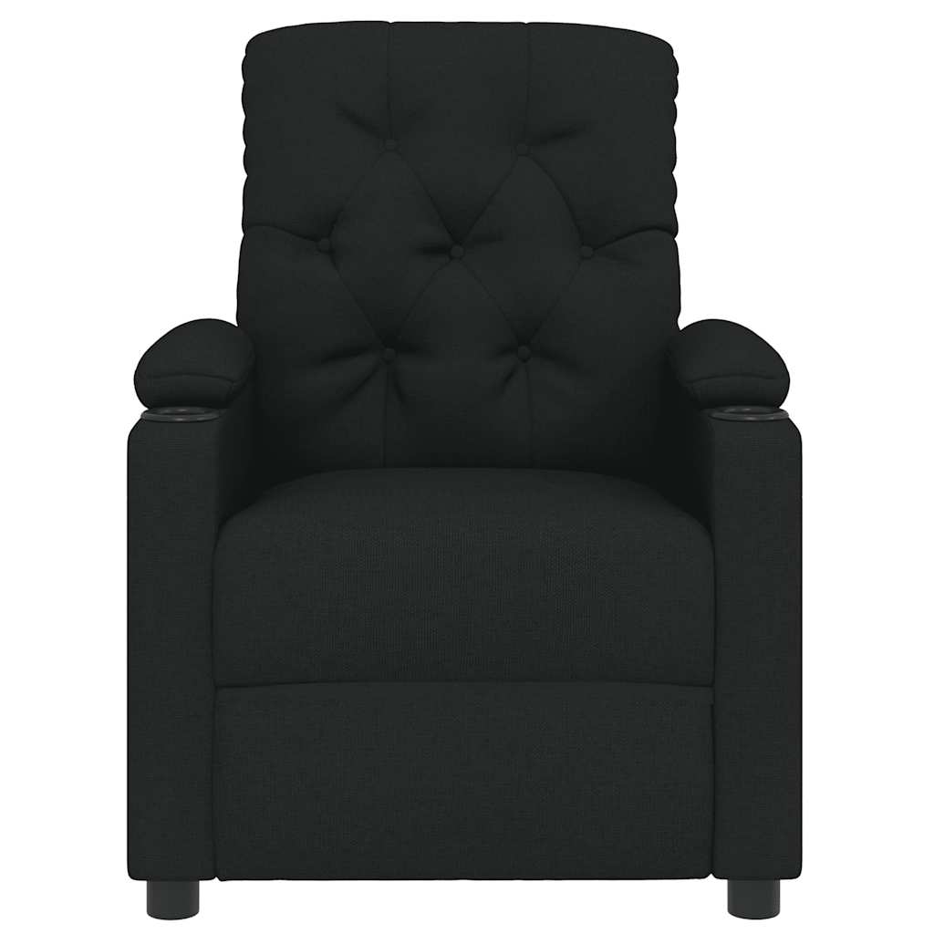 Poltrona Reclinabile Nera in Tessuto cod mxl 5735