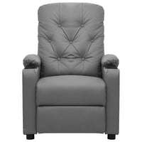 Poltrona Reclinabile Grigia in Similpelle  cod mxl 10259