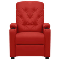 Poltrona Reclinabile Rosso Vino in Similpelle 339128