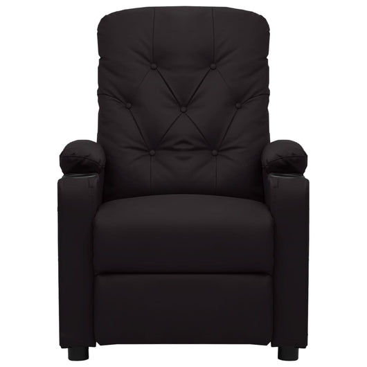 Poltrona Massaggiante Reclinabile Nera in Similpelle cod mxl 31734