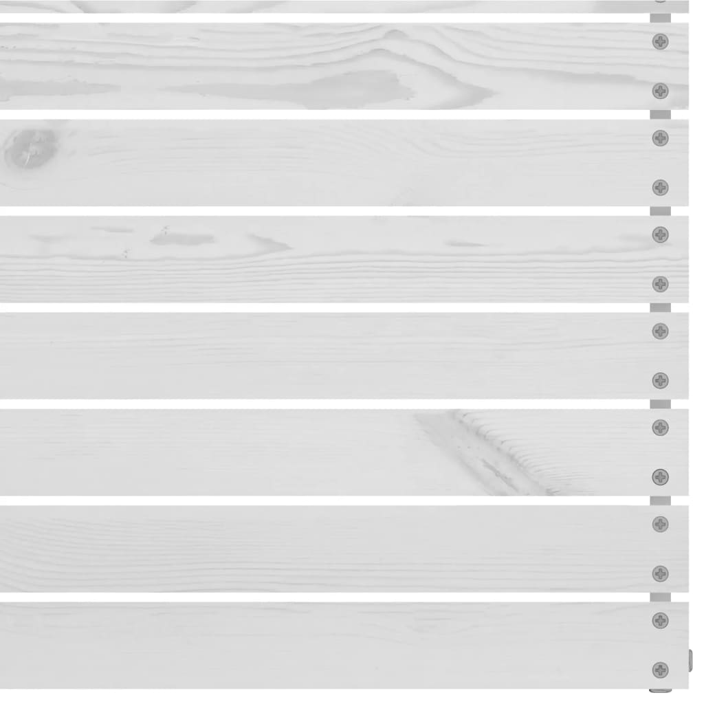 Set Divani da Giardino 5 pz Bianco in Legno Massello di Pino 3082488