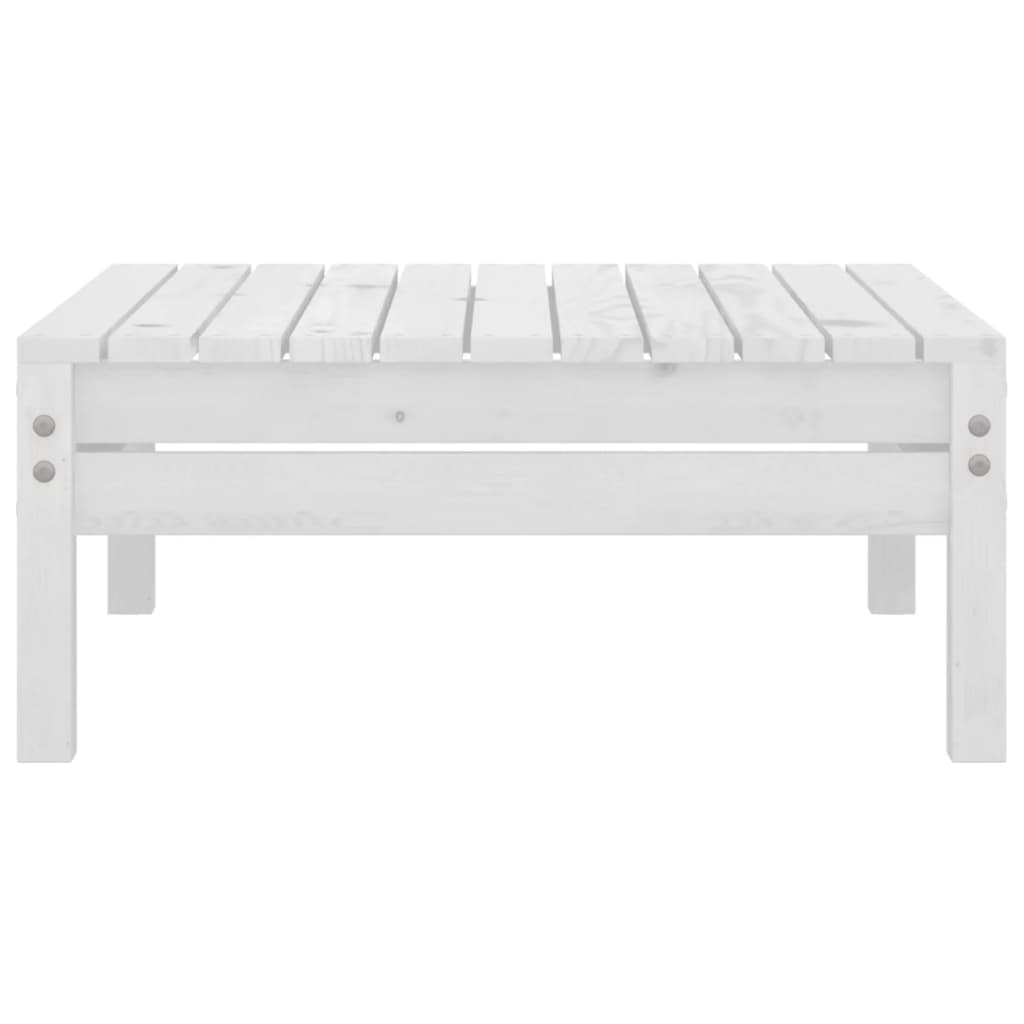 Set Divani da Giardino 5 pz Bianco in Legno Massello di Pino 3082488